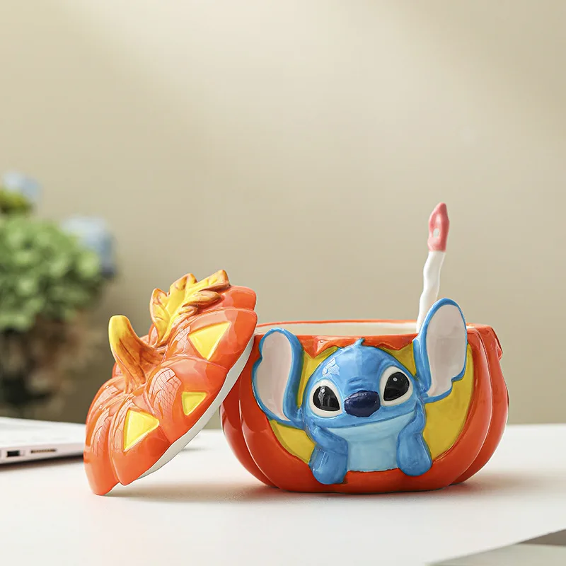 

Cartoon Pumpkin Stevi Ceramic Noodles Soup Bowl Large Capacity Rice Bowl Cute Girl Heart Birthday Gift Kitchen Dining Tableware