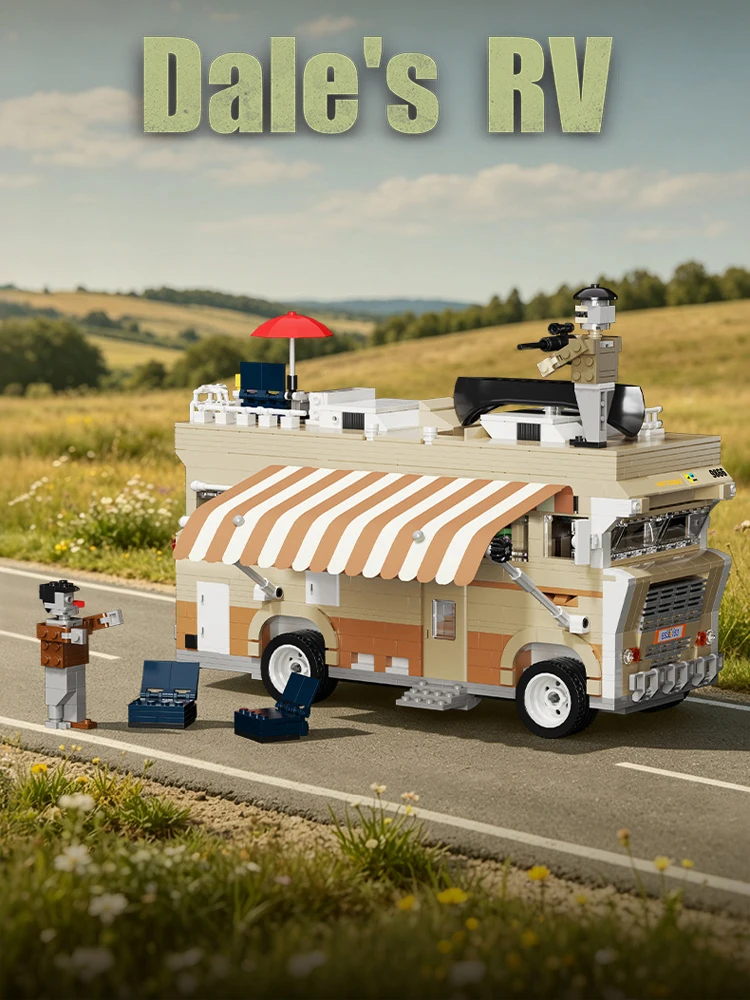 Kreativer Film-Szenen-Fahrzeug-Baustein Dales RV Auto Konstruktions-Bausteine-Set Doomsday Zombies Lehrreiches Spielzeug für Geschenke – Detail 1