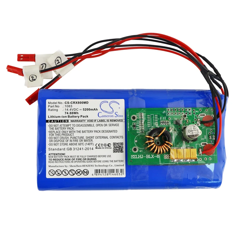 

Cameron Sino 5200mAh Battery For CareStream DBLX-8 1083