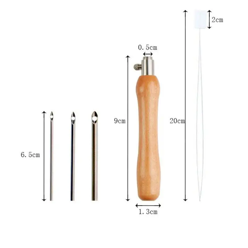 

Набор из 5 регулируемых игл для вышивания, простых поделок, шитья и вязания