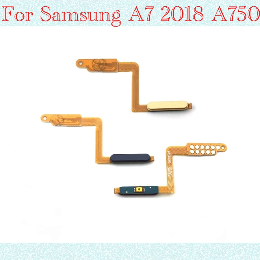 Flex Cable For Samsung Galaxy A7 2018 A750 Touch ID fingerprint Ribbon Sensor Power Switch ON OFF home button side Key menu butt