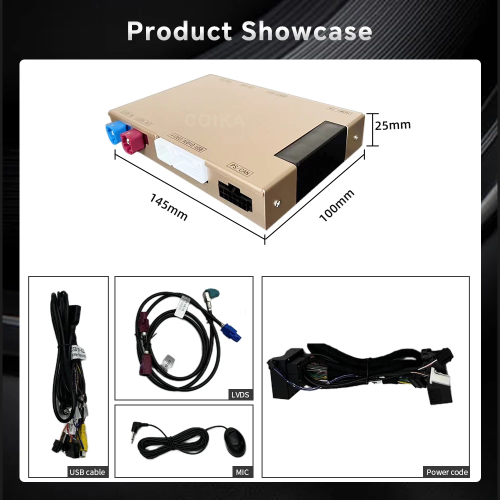 COIKA Wireless Carplay لسيارة Mercedes E W212 Android Auto Interface Box AirPlay Mirror Link Box