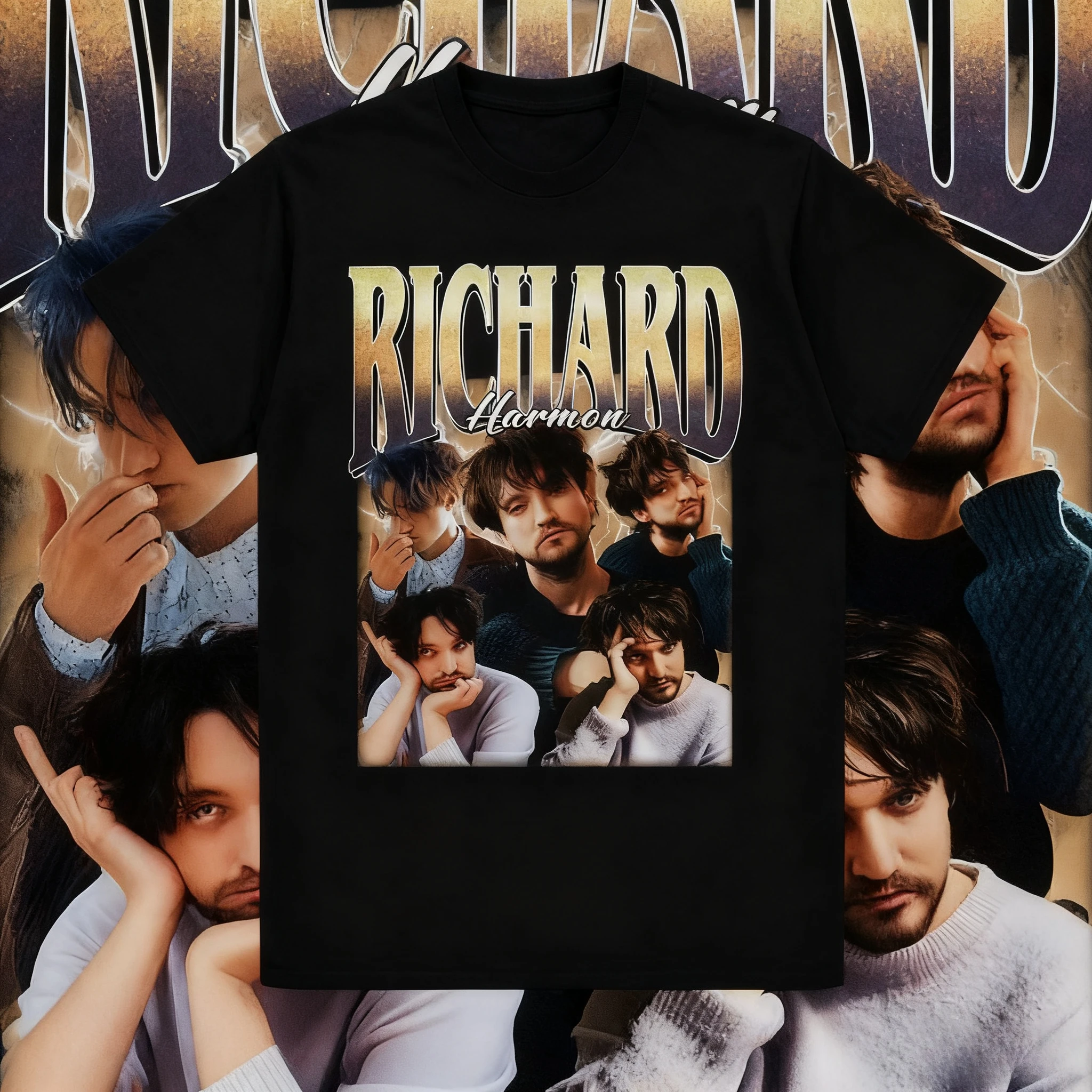 

2025 Classic Richard Harmon Vintage Graphic T Shirts Men Women Harajuku Hip Hop Streetwear 100% Pure Cotton Printed T-shirt Y2k