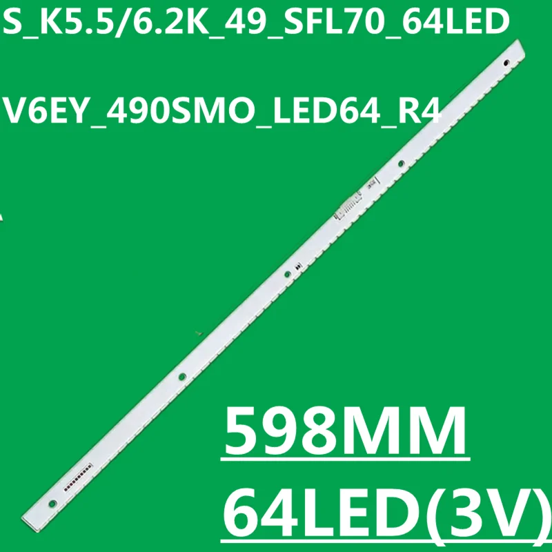 LED Strip For S_K5.5/6.2K_49_SFL70_64LED V6EY_490SMO_LED64_R4 LM41-00300A BN96-39510A 39512A 39511A UA49KC20SA  UE49KU6400