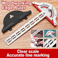0-180 Degree Woodworkers Edge Ruler Stainless Steel Protractor Angle Angle Precision Carpenter Measuring Tool