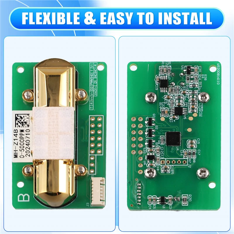 Módulo Sensor de CO2 infrarrojo NDIR FULL-MH-Z14B, Sensor de Gas para Monitor de CO2, 0-5000Ppm, salida Serial UART PWM MH Z14