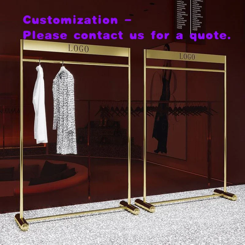 

custom.Stainless Steel Clothing Rack Boutique Women's Clothing Store Nakajima Rack Display Clothes Shelf Hang