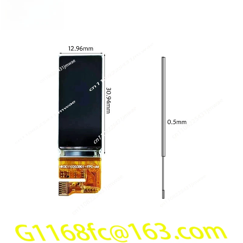1.1-inch AMOLED Color Screen Strip Screen 126 * 294 with Touch Screen for Sampling