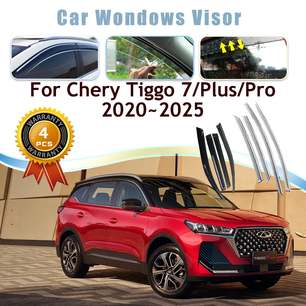 Car Window Visor For Chirey Chery Fownix Tiggo 7 Plus Pro Xcite X-Cross 7 DR 6.0 MK2 2020~2025 Guard Windshields Car Accessories