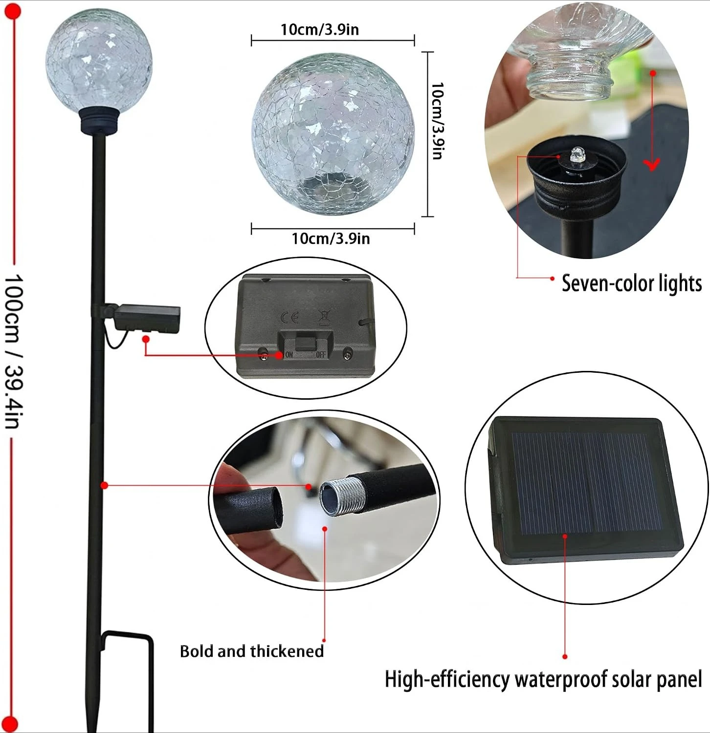 Solar Garden Lights, 6 Pack Mu - Outdoor Power Pack ulasan dan harga