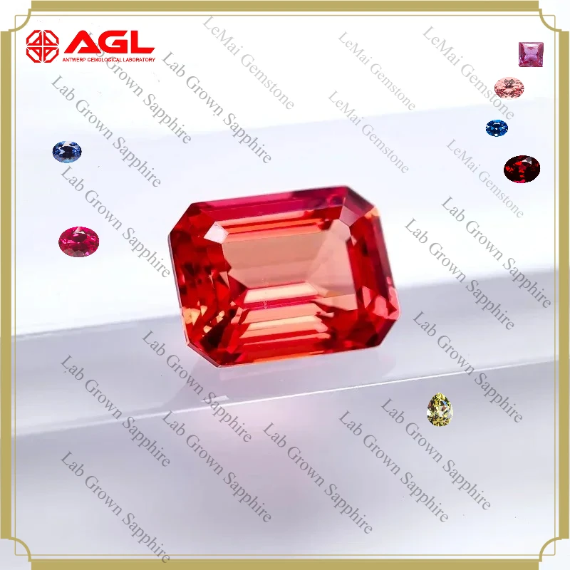 emerald-cut-lab-grown-sapphire-sunset-red-for-jewelry