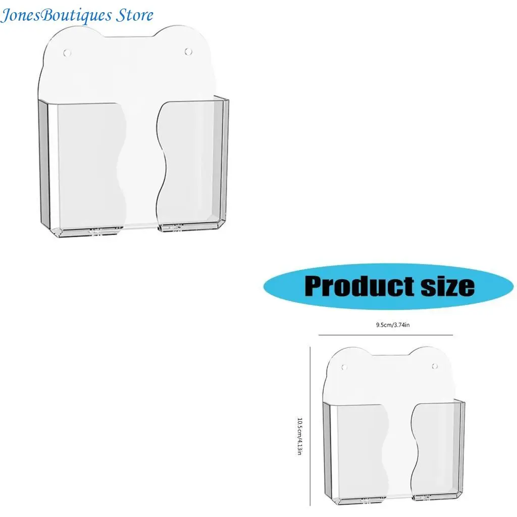 

Настенный держатель для телефона, прозрачный прочный клейкий дизайн для дома и рабочего места, с отверстием для зарядки и для