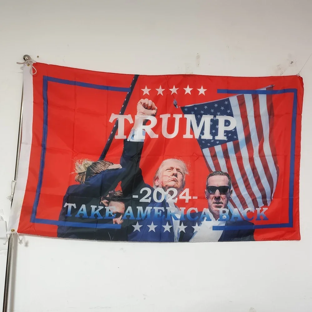 Assassination Of President Trump Flag Take America Back Trump Flag Outdoor Decor 90x150cm Polyester