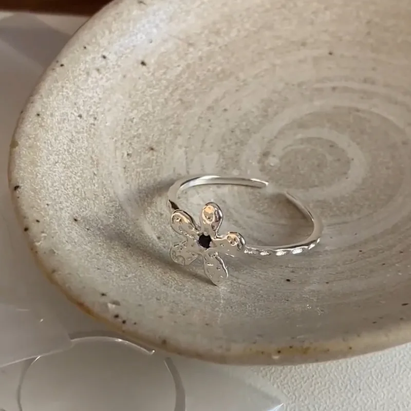 Neuer Ring aus 925er-Sterlingsilber im schlichten Stil, Persönlichkeitsring, Damenring, Geburtstagsgeschenk für Freunde, exquisiter Schmuck – Detail 6