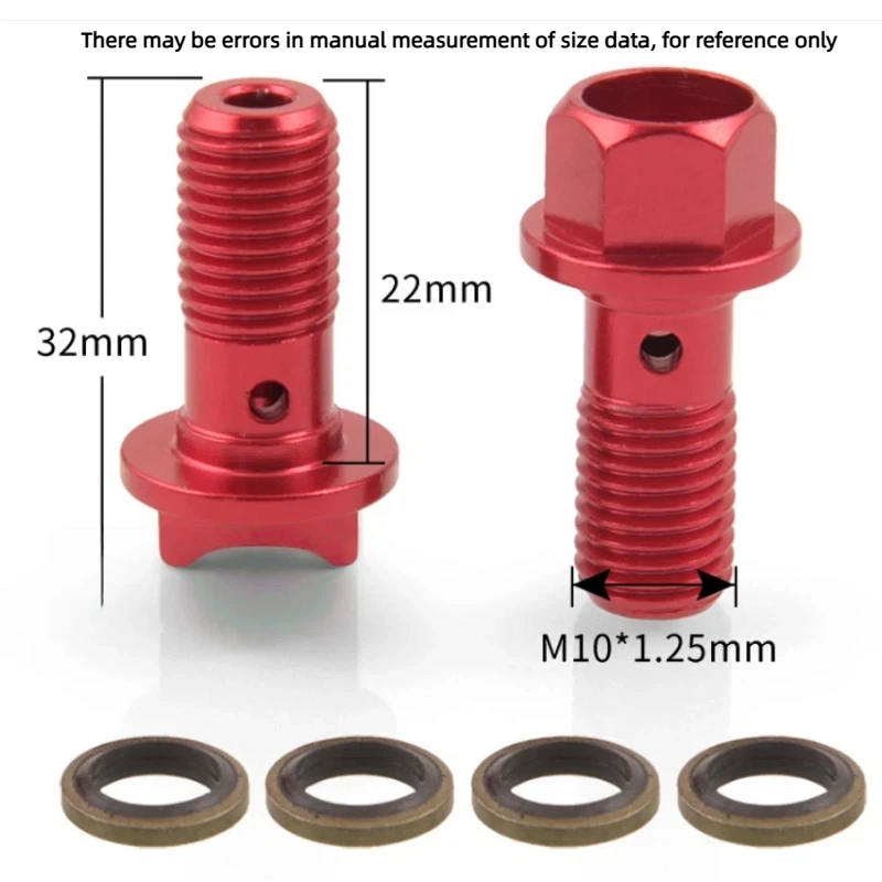 Stainless Steel M10 Brake Caliper Banjo Bolt Oil Drain Screw For Yamaha Kawasaki Suzuki Aprilia Brake Hose Screw