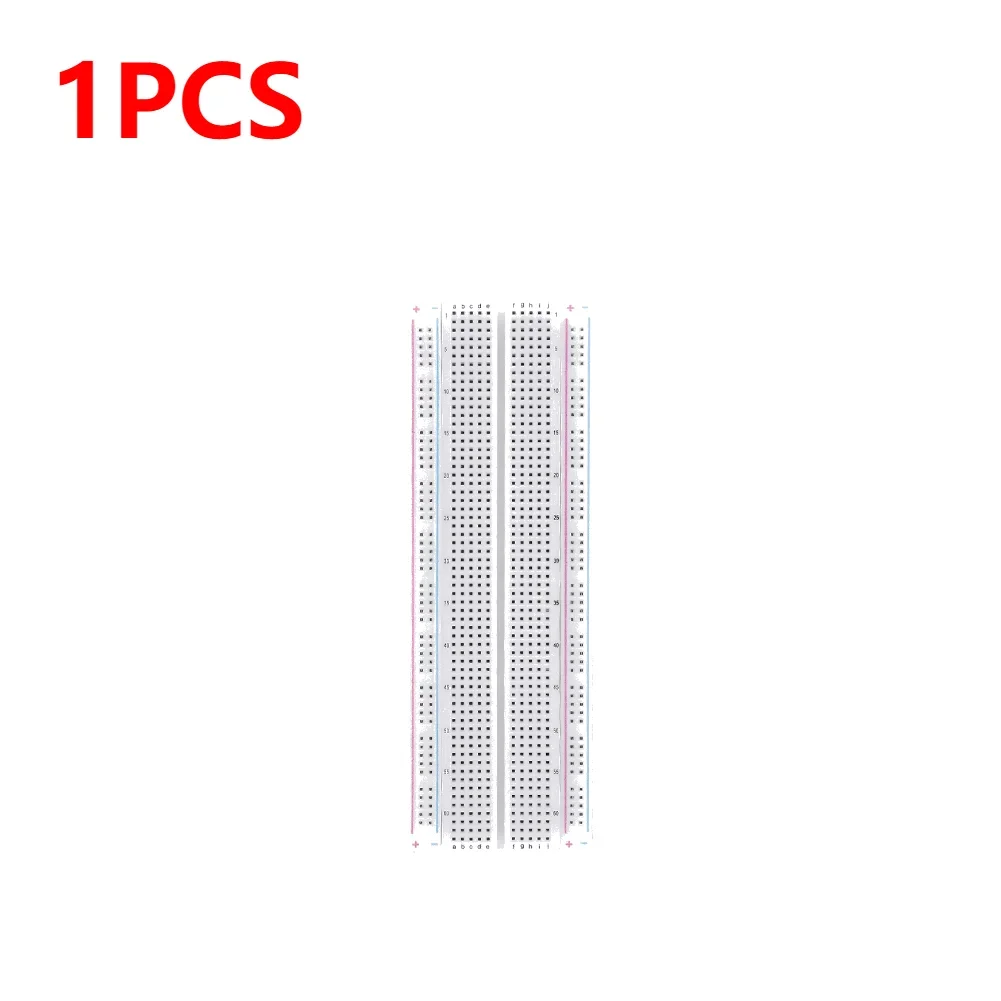 1-10 STKS Broodplank 830 Punt Soldeerloze PCB Broodplank MB-102 MB102 Test Ontwikkelen 200 aansluitingen DIY Wit/Transparant met verpakking