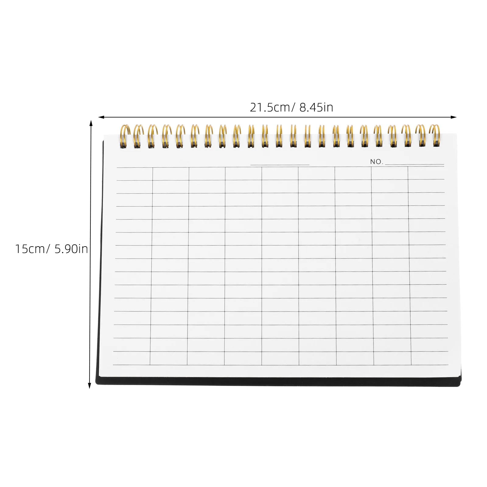 Horizontal Grid Record Notebook 80 Sheets Inventory Log Book For Business Expense Tracking Stock Management Budget Planning