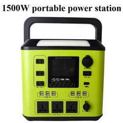 1500W portable power station  220V 2000Wh solar generetor Lifepo4 Battery Emergency Mobile Power Bank Outdoor Camping equipment