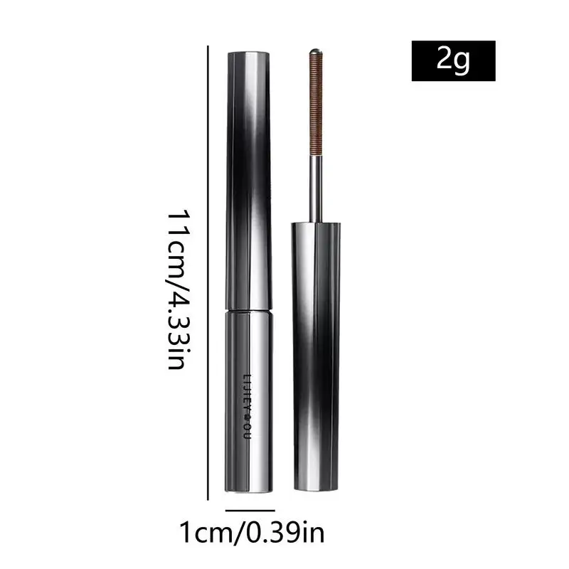 1 pz Mascara Curl spessa allungamento ciglia Mascara impermeabile Non sbavatura nero/marrone naturale Curling Mascara trucco