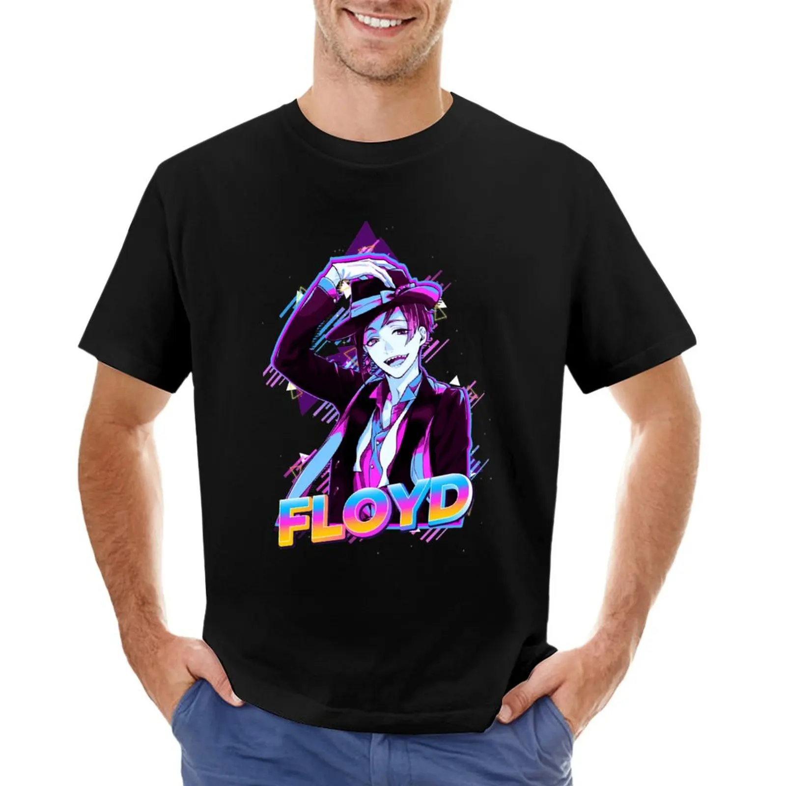 

Floyd Leech Retro Aesthetic T-Shirt graphic t shirts heavyweights blue archive mens designer t shirt