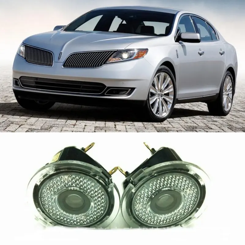 2pc Very Cool Car Led  Mirror Welcome Lamp For Lincoln MKS 2009 2010 2011 2012 2013 2014 2015 2016  High Definition