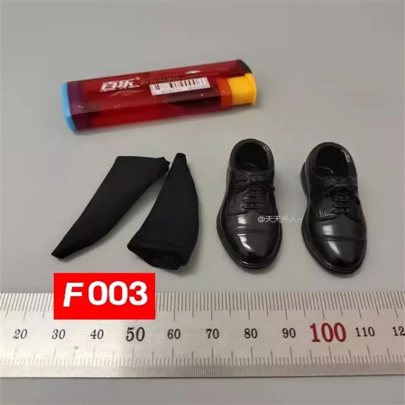 

1/6 Male Soldier Black Leather Shoes And Socks Model Accessories High Quality Fit 12'' Action Figure Body In Stock