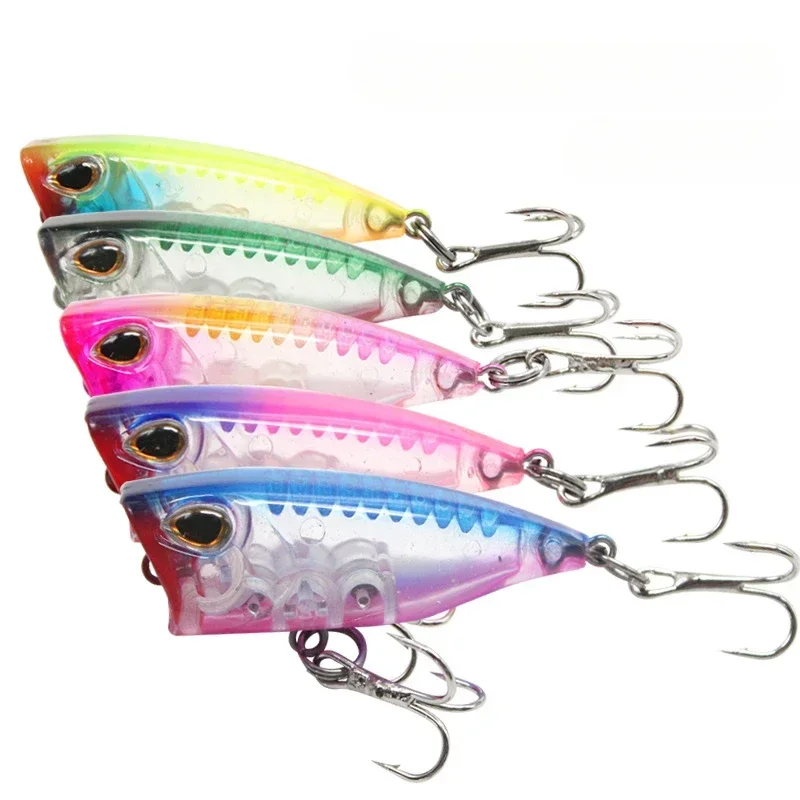 

40mm/3.3g 1PCS LUYA FALSE BAITS Hard Baits Spinner Baits Small Bobber Crawlers Surface Lures Floating Lures Perch Warbler Lures