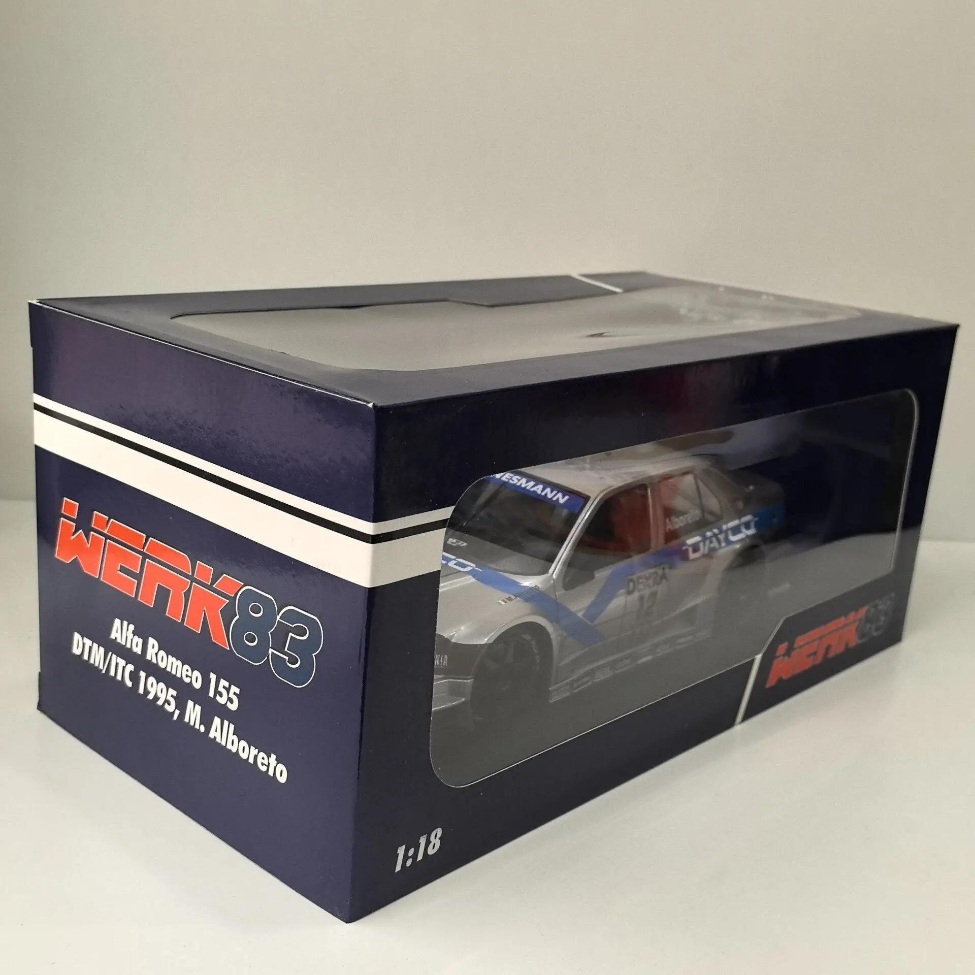 Diecast WERK83 1/18 Scale ALFA ROMEO 155 V6 #12 L2 Alloy Car Model