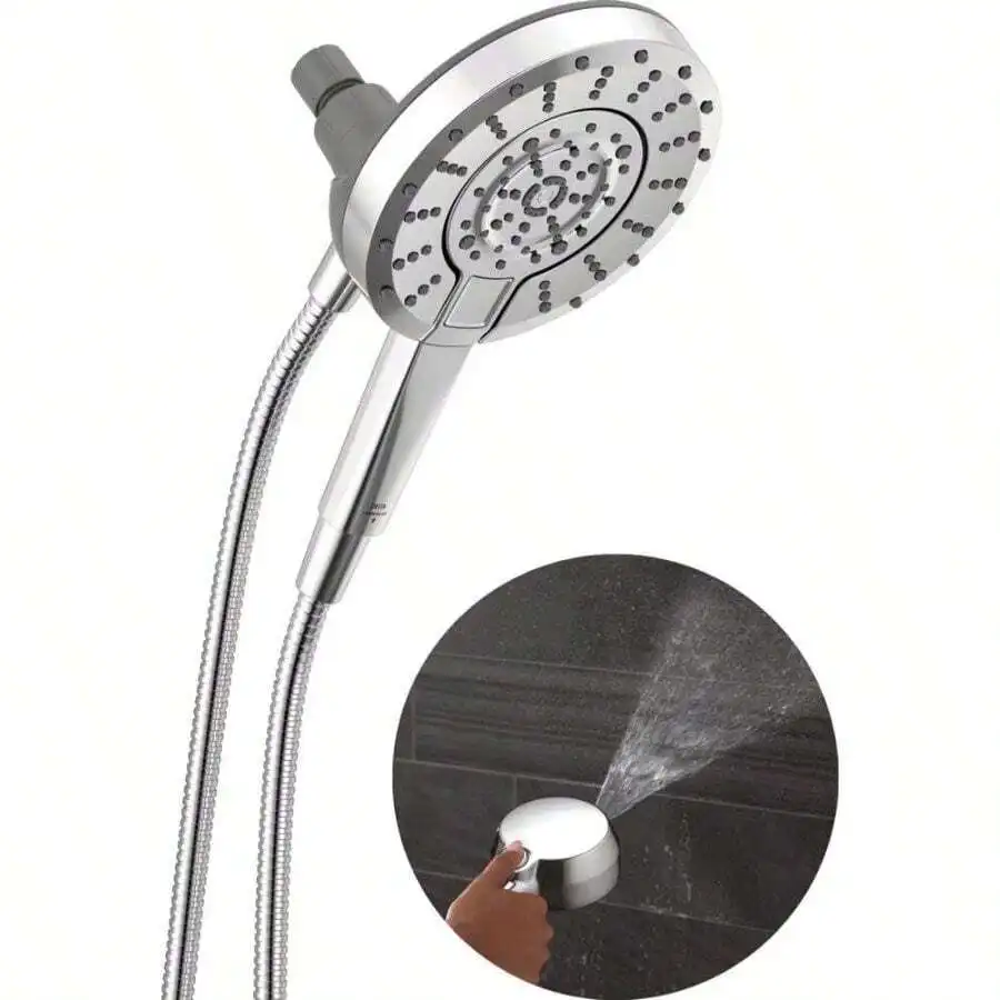 5-Setting In2ition 2-In-1 Dual Shower Head With Handheld High Pressure ProClean Spray, Detachable Shower Head With Hose, 1.75 GP
