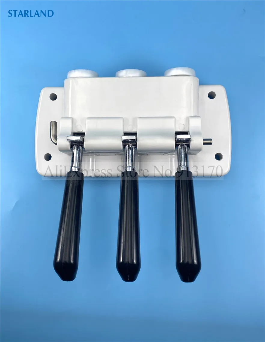 White Color Panel Block Head Front Panel For BQL-818T Soft Ice Cream Machines Spare Parts Accessories With 3 Black Handles