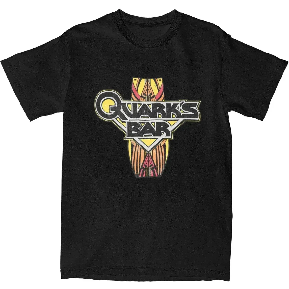 heavyweight Informal Funny Stars Treks Deep Space Nine Quark's Bar  Men 100% Cotton Vintage Science Film Tees Party Clothes