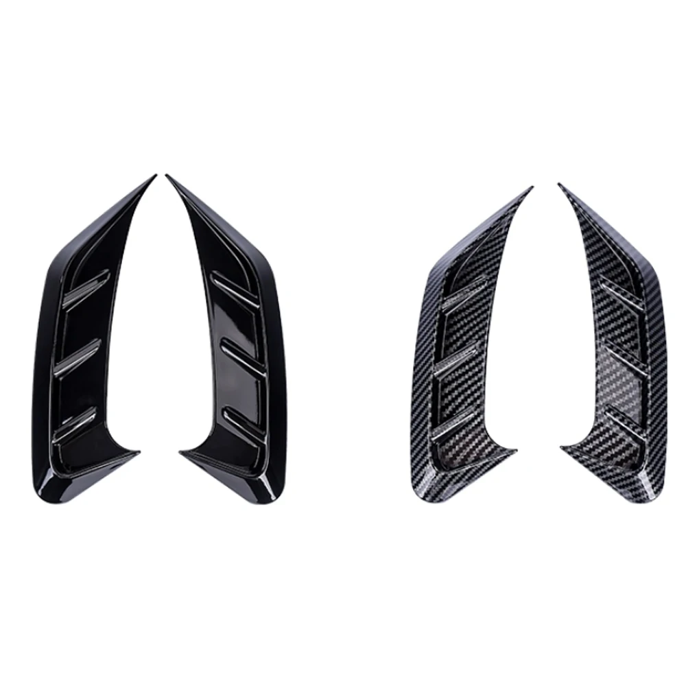 Car Rear Light Eyelid Covers Stickers RS4 Style Glossy Black Carbon Look For Audi A4L B9 2020+ Car Styling