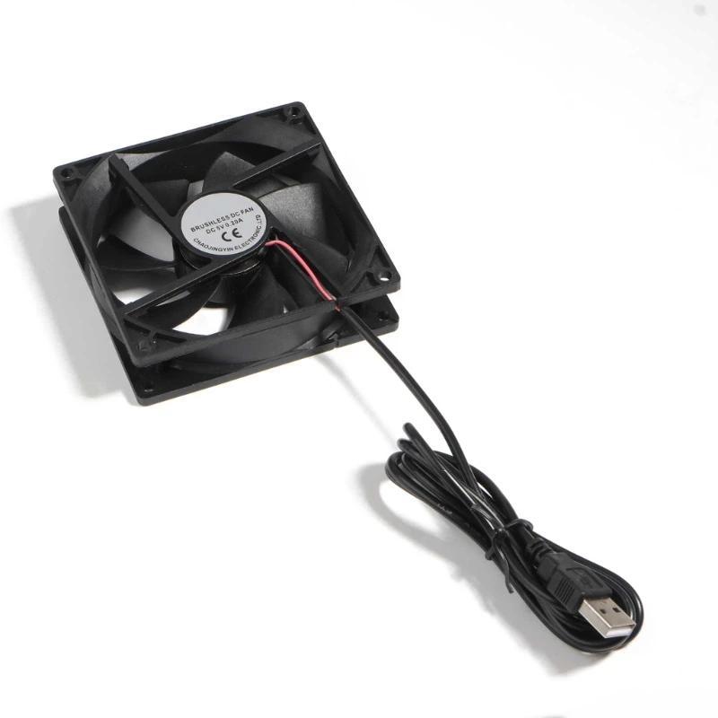 1Pack 90mm USB Fan 5V Brushless DC Cooling Fans for PC Computer Case Cooler for  Radiator Ventilation