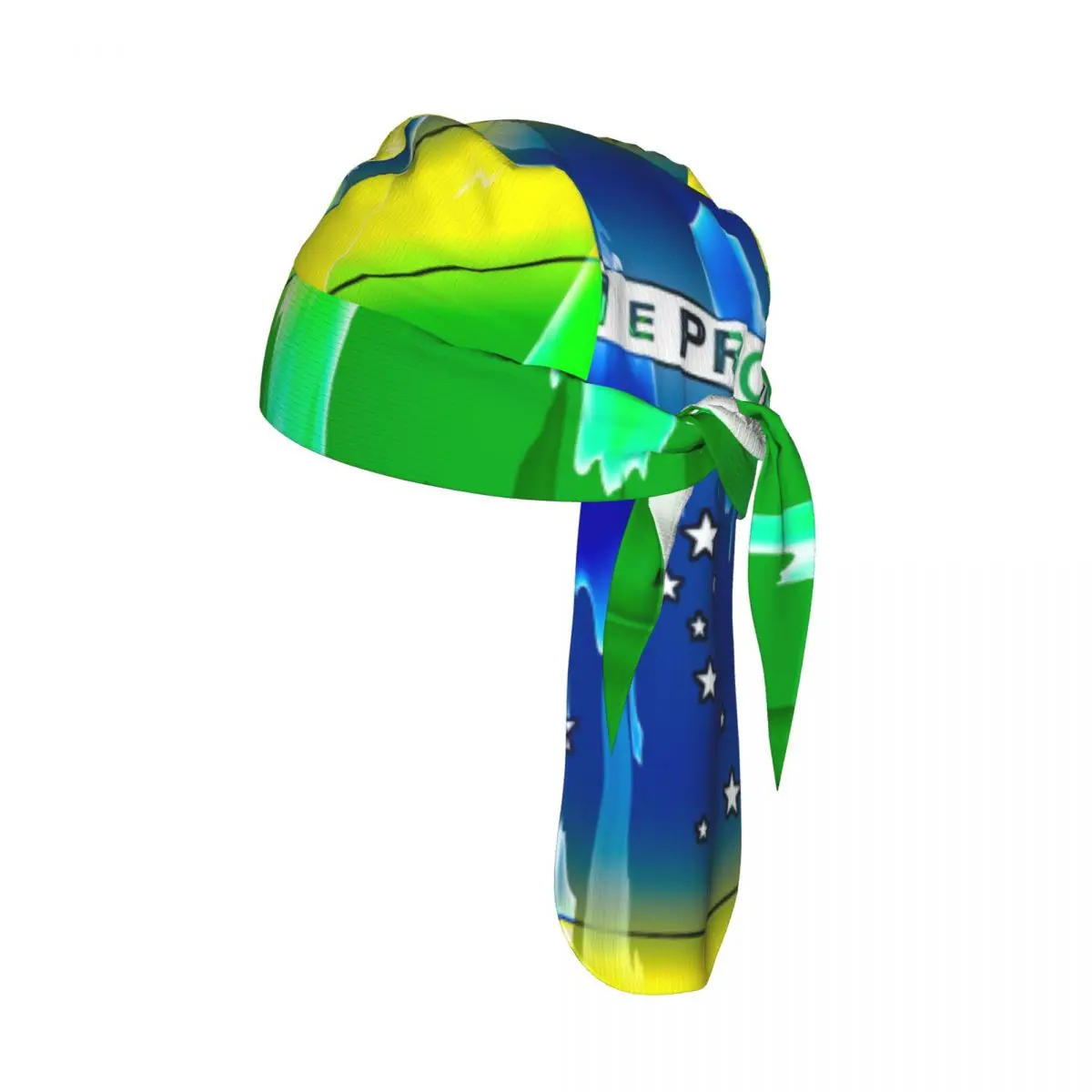 Bicycle Headband Cap Abstract Brazil Flag Cycling Headscarf Quick-dry Sun-Protective Hat Head Scarf