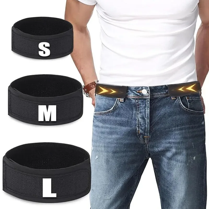 

Новый поясной ремень Magic Tape без пряжек, ультра-мягкий нейлоновый эластичный регулируемый ремень, петля, бесплатный аксессуар для одежды для мужчин и женщин