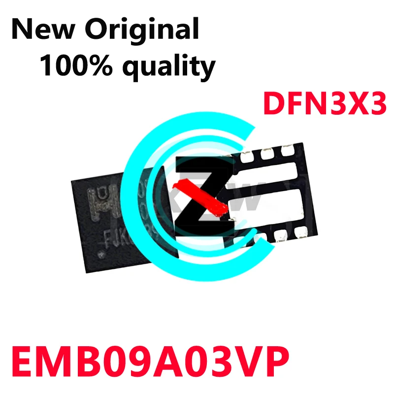 5-10/PCS New Original EMB09A03VP Screen printing B09A03 DFN3x3 Field effect tube In Stock