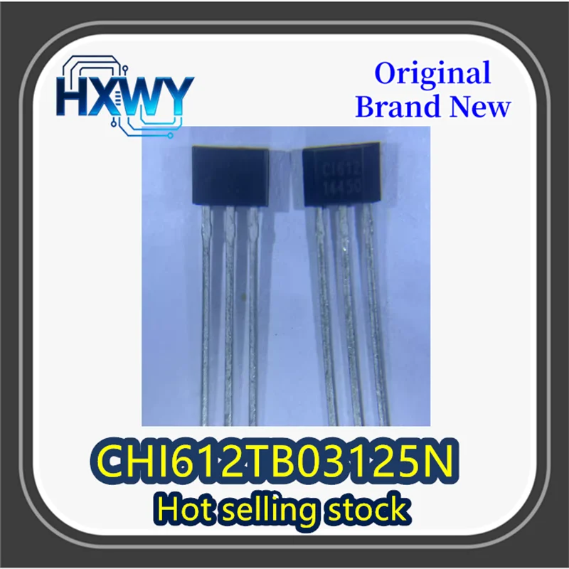 

(10/100 pieces) CHI612TB03125N Hall effect current sensor with silkscreen C1612 sensitivity 1.0 TO-92S brand new.