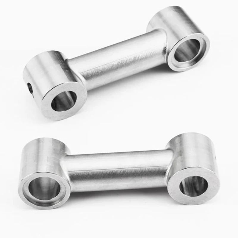 OEM CNC تشكيله أجزاء سبائك الألومنيوم الألومنيوم الفولاذ المقاوم للصدأ النحاس مخصص الفولاذ المقاوم للصدأ أسطواني ثقب مزدوج موصل