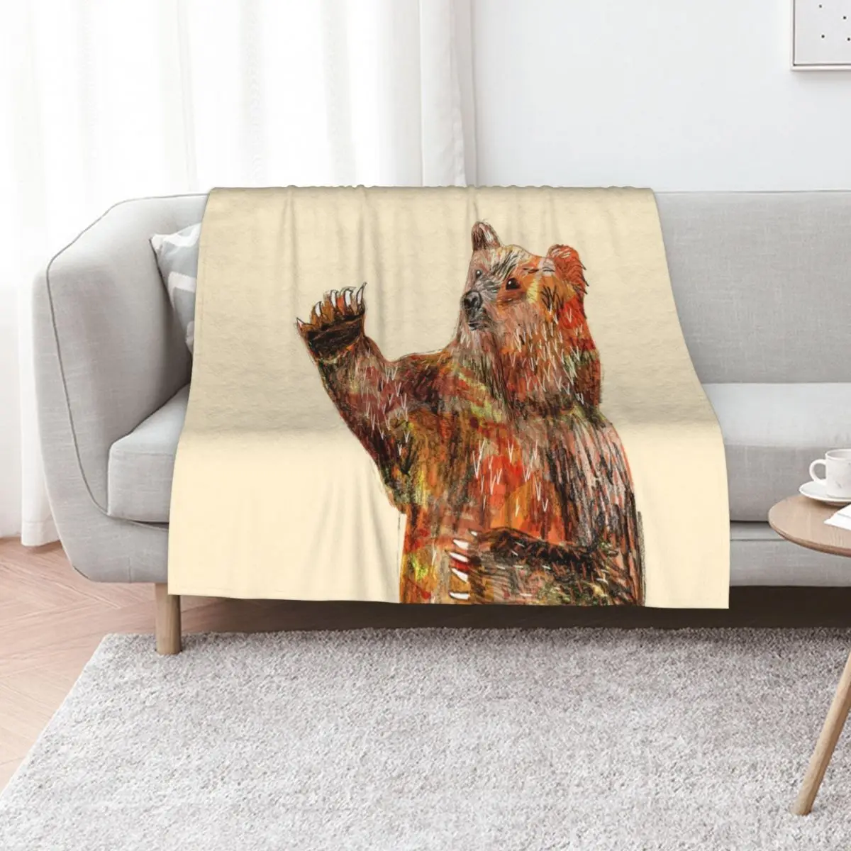 

Bear Throw Blanket Large Thermals For Travel Hairys Tourist Blankets