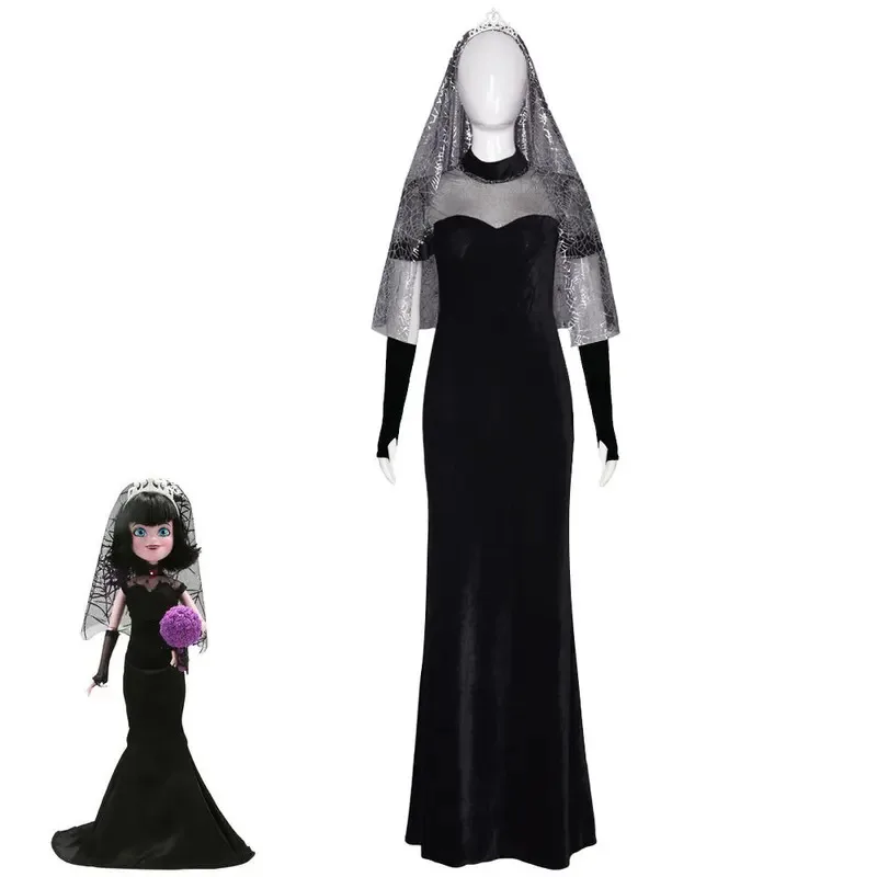 Аниме Костюм Трансильвания Свадебное платье и длинная юбка Хэллоуин Карнавал Косплей Мавис Индивидуальная одежда jk; 6