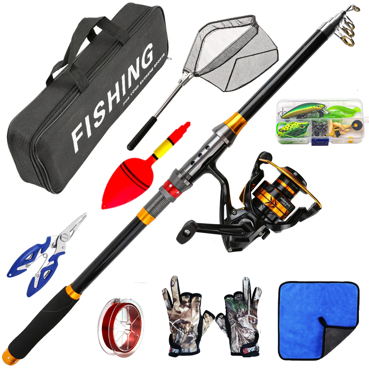 

Beginner sea fishing far throwing rod fishing gear supplies start with a whole set and play directly