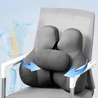 2Pcs Lumbar Support Pillow for Office Waist Pillow Ergonomic Multiuse Back Support Cushion for Car Gaming Chair Reading Chair