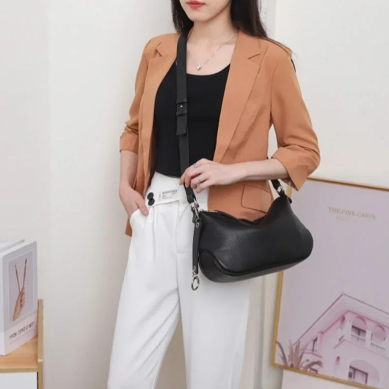 Сумка через плечо из натуральной коровьей кожи премиум-класса — стильная женская сумка через плечо, практичная и мягкая сумка подмышками отличного качества