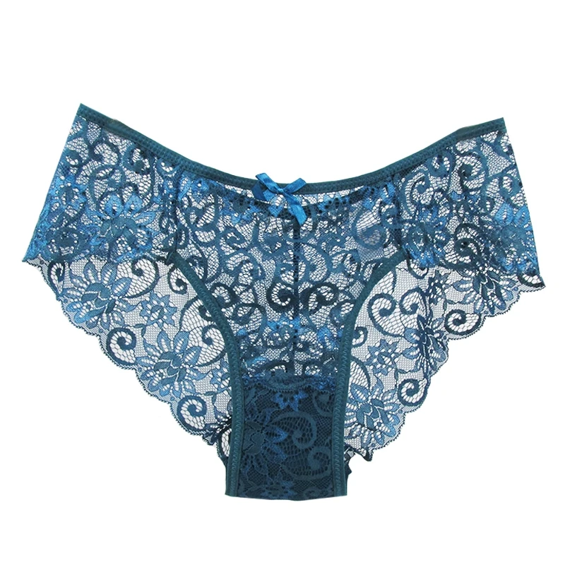 

KUCLUT Sexy Panties Comfortable Briefs Exquisite Crotchless Shorts Solid Lingerie Lace Bow Thong Hollow Out Women Underwear