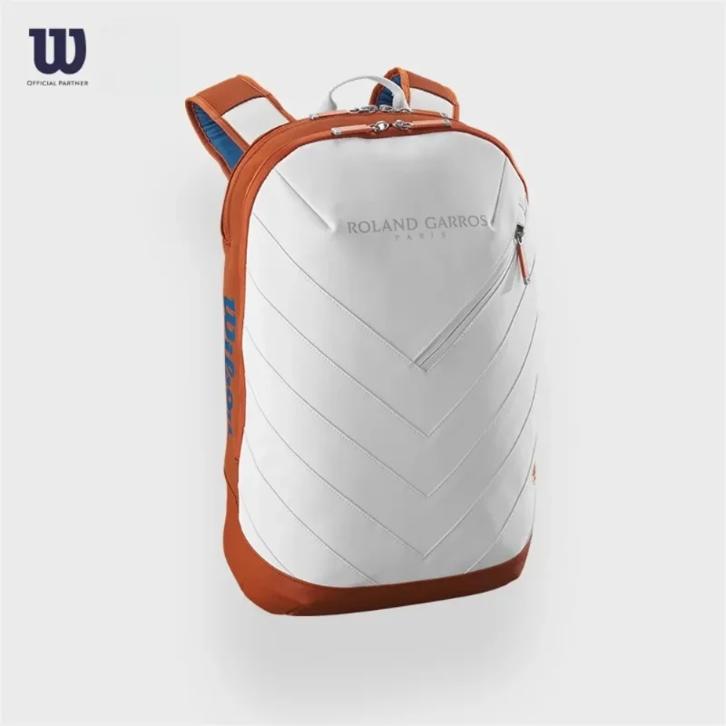 

New For Wilsons Tennis Racket Backpack French Open Super Tour Tennis Racket bag Soft Leather 2PK Streamlined Sports backpack