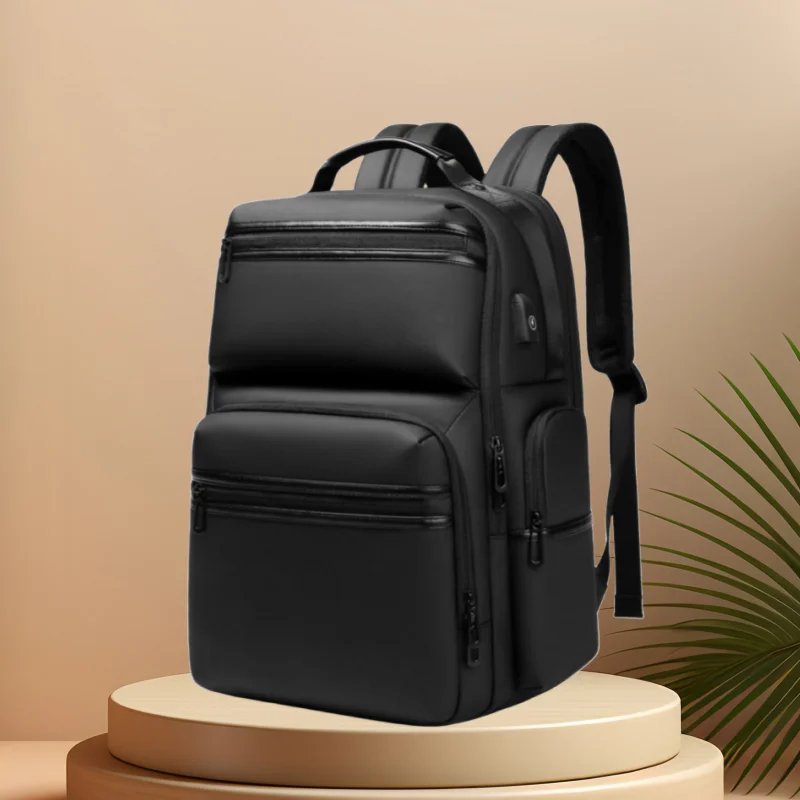 

CFUN YA Fashion Trend Luxury Business Backpack Men Women 15.6 Inch Laptop Backpacks Oxford Travel Knapsack Students Schoolbag