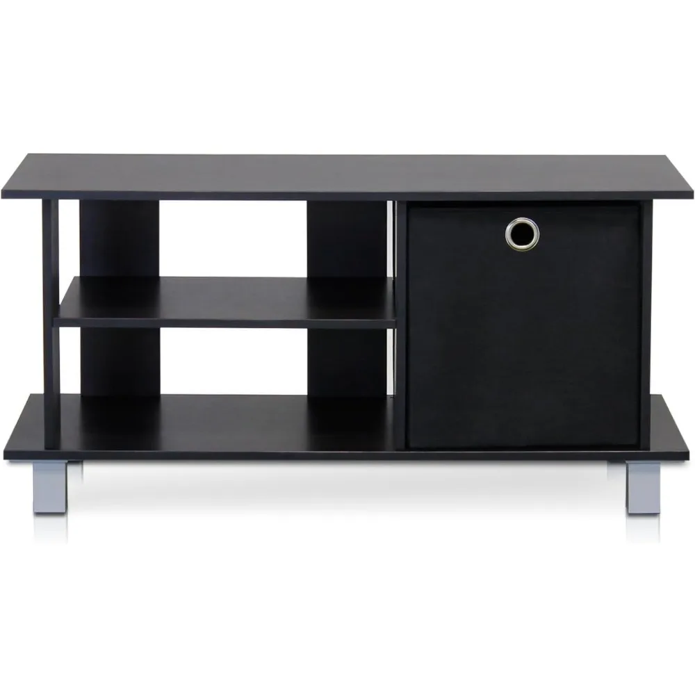 

Simplistic TV Entertainment Center, Espresso/Black