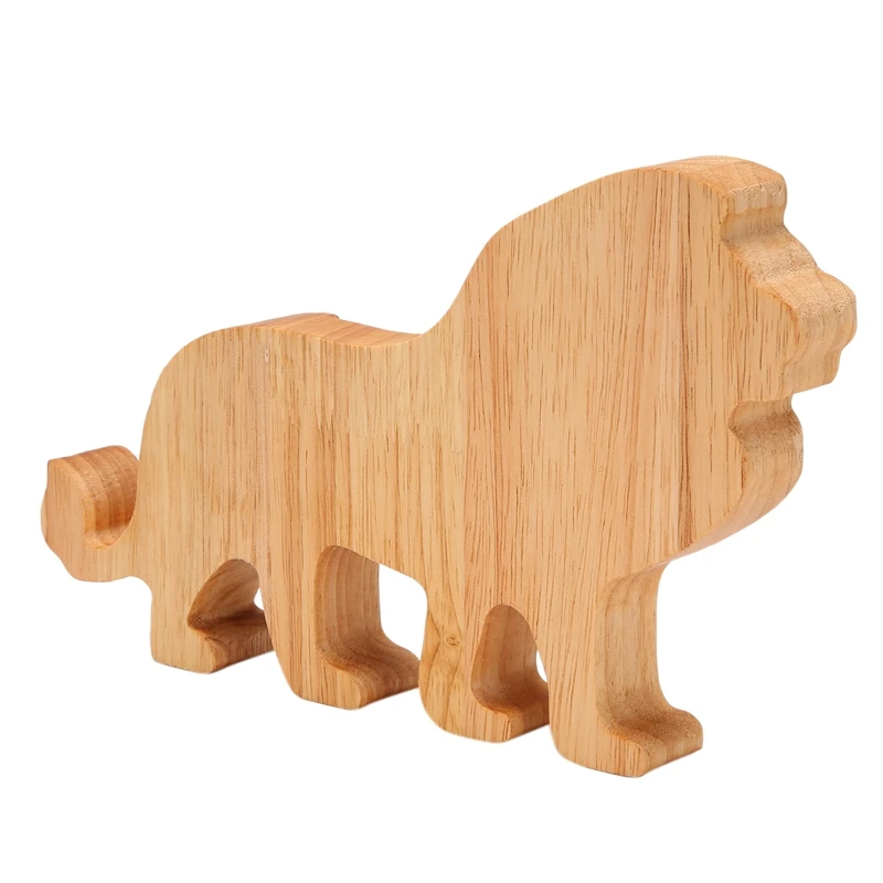 창의적인 사자 돼지 저금통, 만화 소나무 돼지 저금통, 투명 장식 공예품, 선물 장식, 26x20cm