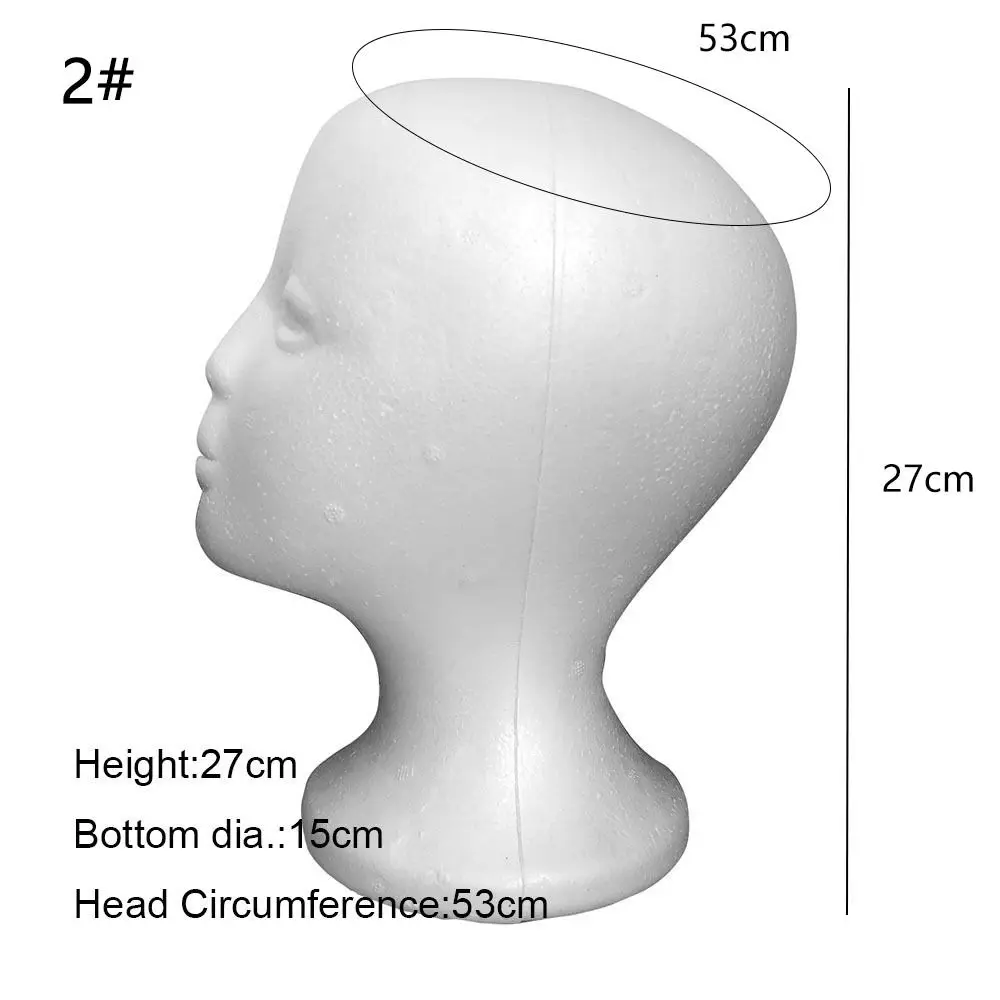 جديد دمية أنثى رئيس نموذج رئيس نموذج الستايروفوم المعرضة رئيس رغوة المعرضة رغوة شعر مستعار رئيس #2