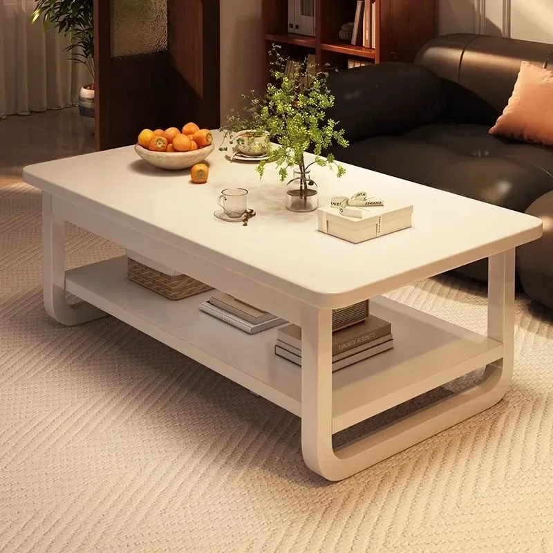 Cream wind coffee table living room household small apartment table simple rental house with simple modern
